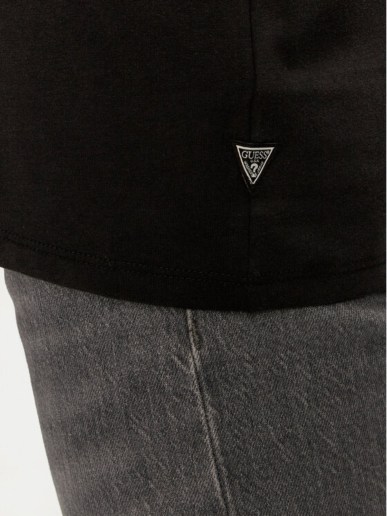 Guess Guess Marškinėliai M4BI04 K9RM1 Juoda Regular Fit