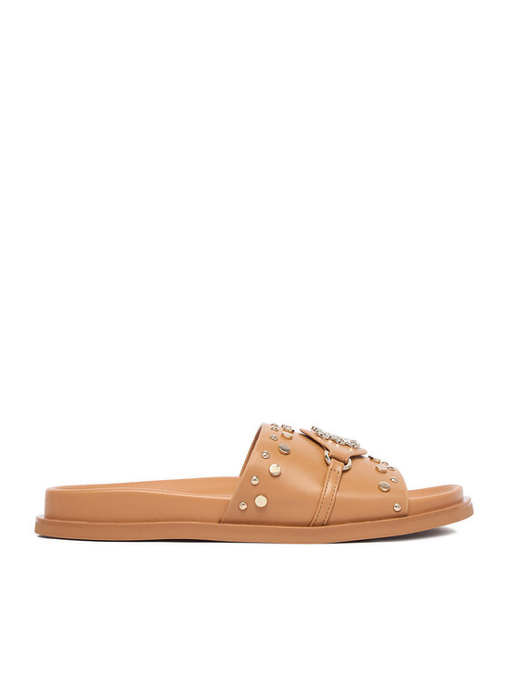 Nine West Nine West Παντόφλες EO-TL758-1 Ανοιχτό καφέ