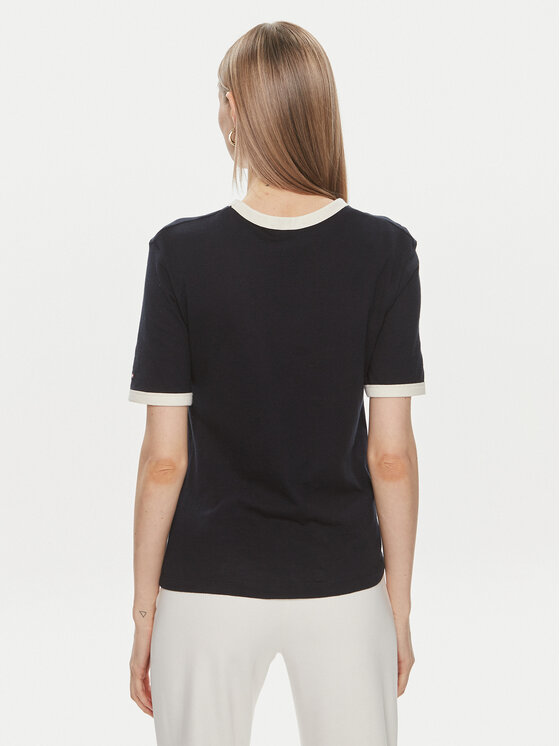 Tommy Hilfiger Tommy Hilfiger T-krekls Monotype WW0WW41208 Tumši zils Regular Fit