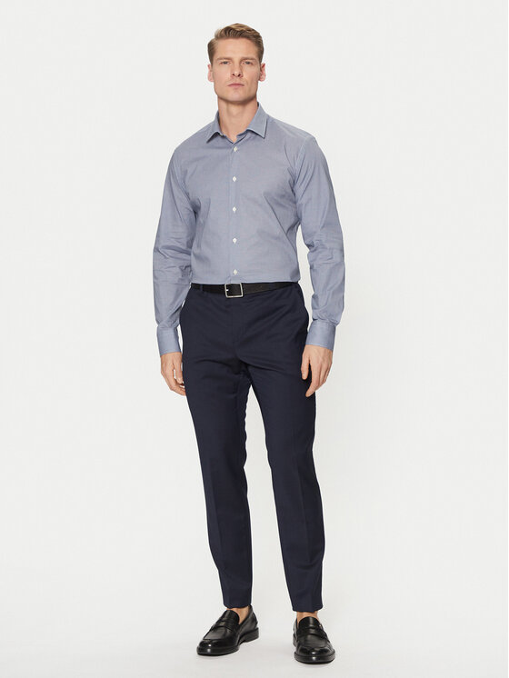 Liu Jo Liu Jo Koszula QA5114 T4354 Granatowy Slim Fit
