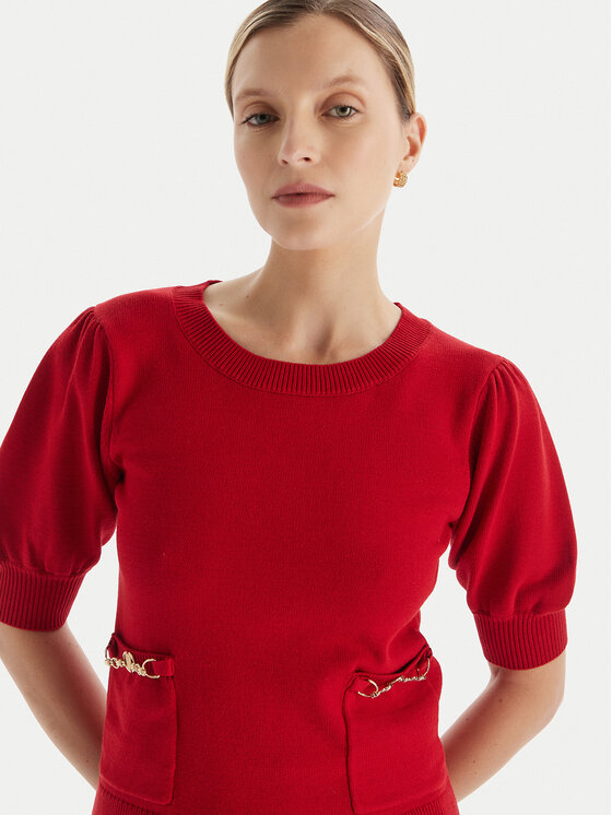 Fracomina Fracomina Sveter FR25WT7019K55601 Červená Slim Fit