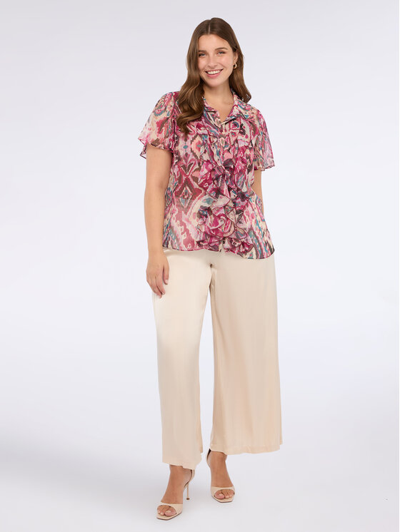 Fiorella Rubino Fiorella Rubino Koszula 5021T001425N0R6 Różowy Regular Fit
