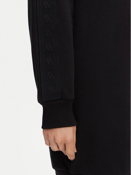 Armani Exchange Armani Exchange Trikotažinė suknelė XW000501 AF12804 UC001 Juoda Relaxed Fit