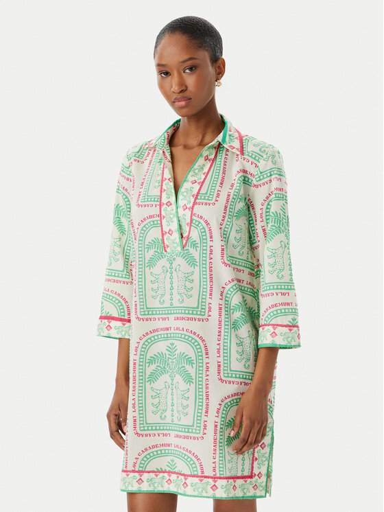 LOLA CASADEMUNT LOLA CASADEMUNT Vasaras kleita LS2616074 Krēmkrāsas Regular Fit