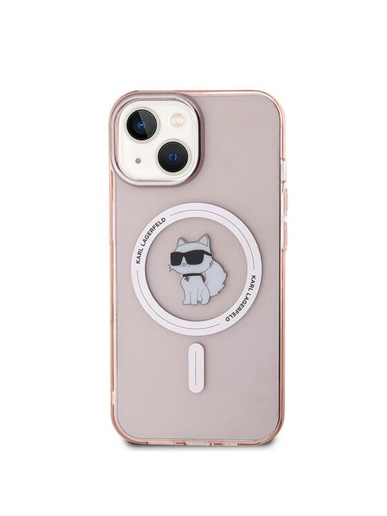 Etui na telefon KARL LAGERFELD, Różowe, Apple iPhone 11