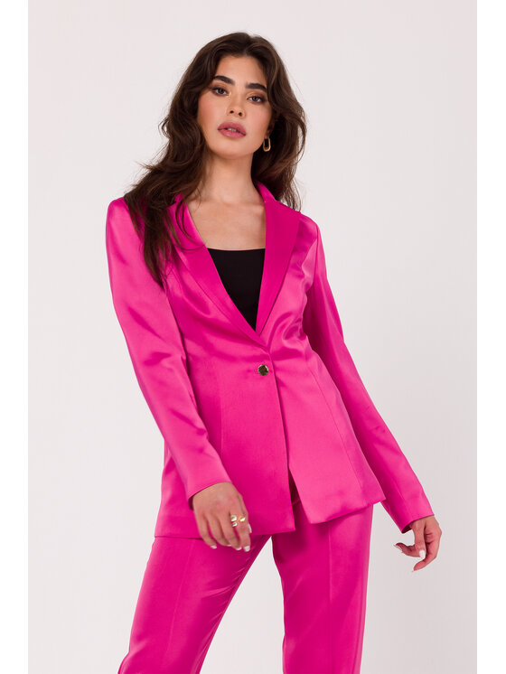 Makover Makover Giacca da abito K173 Rosa Modern Fit