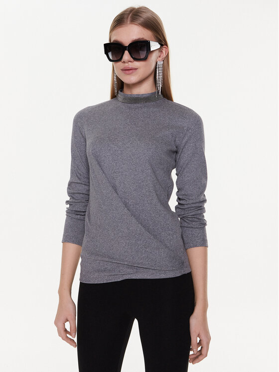 Fabiana Filippi Bluză JED222B708 Gri Regular Fit
