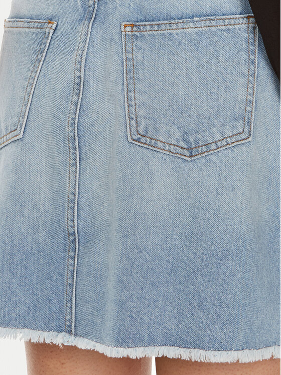 TWINSET TWINSET Farmer szoknya 241TT2391 Kék Straight Fit