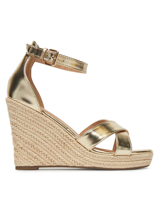 ONLY Shoes ONLY Shoes Espadrilles Onlamelia-18 Pu Foil Wedge 15335554 Arany