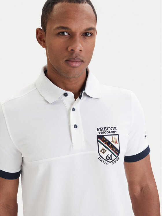Aeronautica Militare Aeronautica Militare Tricou polo 261PO1915UP00191 Alb Regular Fit