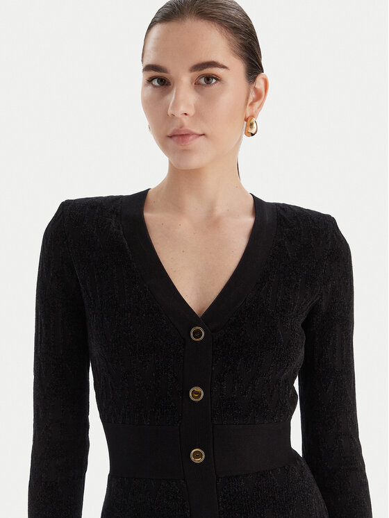 Marciano Guess Marciano Guess Плетена рокля 5BGK04 5661Z Черен Slim Fit