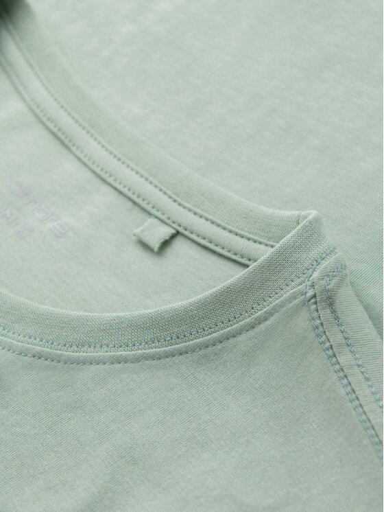 Ombre Ombre T-Shirt OM-TSCT-0151 Szary Regular Fit