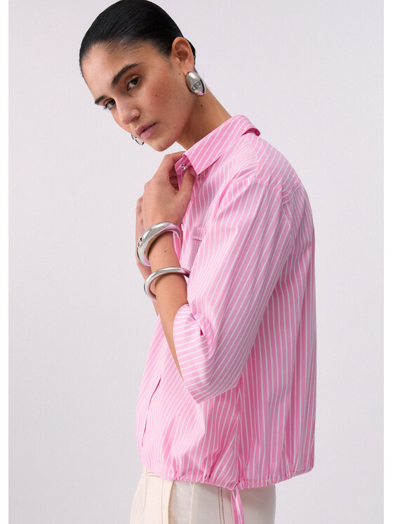 Liu Jo Liu Jo Koszula WA6417T405AP9379 Fioletowy Loose Fit