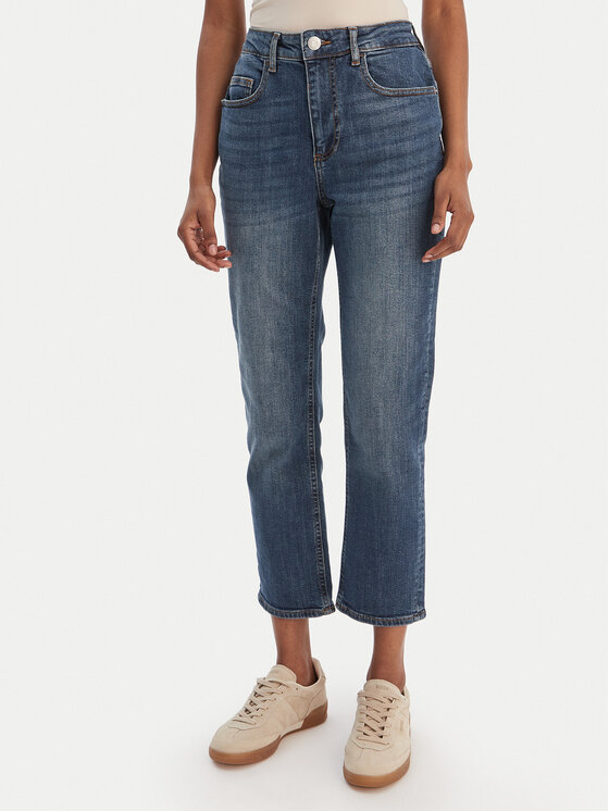 Vero Moda Vero Moda Džínsy Rosie 10342051 Modrá Straight Fit