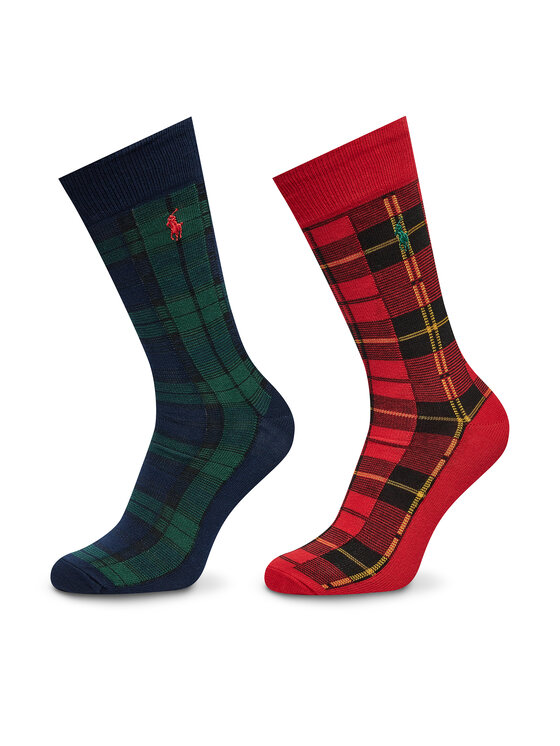 Set de 2 perechi de șosete lungi pentru bărbați Polo Ralph Lauren 449958826001 Colorat
