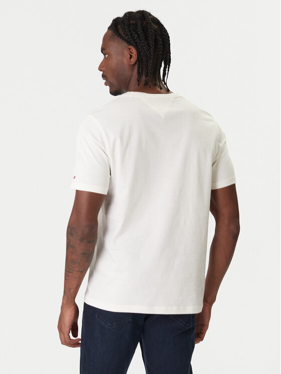 Tommy Hilfiger Tommy Hilfiger Tričko Modern Ath Graphic MW0MW41471 Écru Regular Fit
