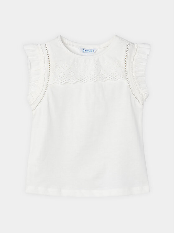 Mayoral Top 3094 Blanc Regular Fit