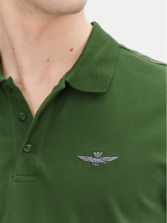 Aeronautica Militare Aeronautica Militare Polo majica 251PO1843P191 Zelena Regular Fit
