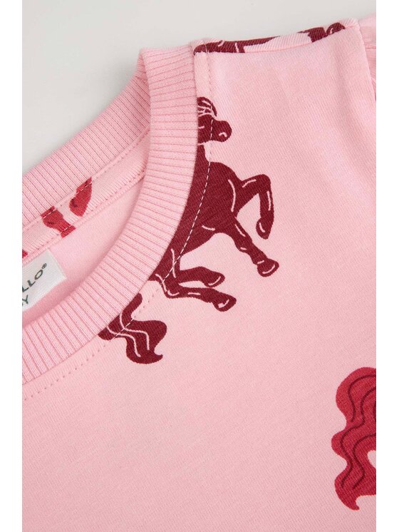 Coccodrillo Coccodrillo Každodenní šaty WC6129101GGK-033 Růžová Regular Fit
