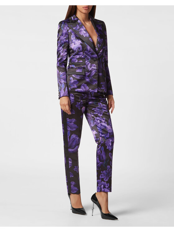 PHILIPP PLEIN PHILIPP PLEIN Marynarka 4363 Czarny Loose Fit