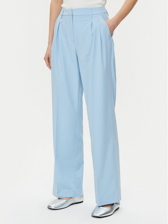 Vero Moda Vero Moda Bavlnené nohavice Liba 10324626 Modrá Wide Leg