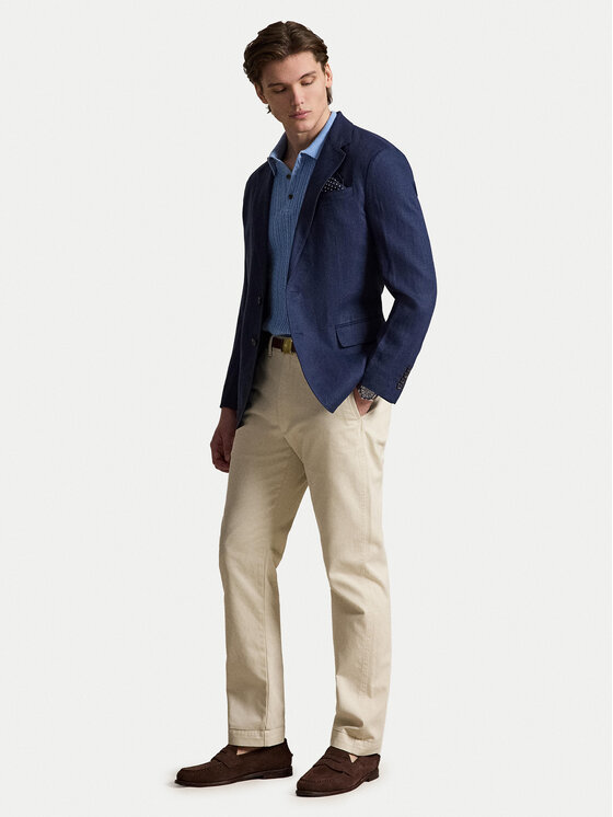 Polo Ralph Lauren Polo Ralph Lauren Тениска с яка и копчета 710B13893004 Син Regular Fit