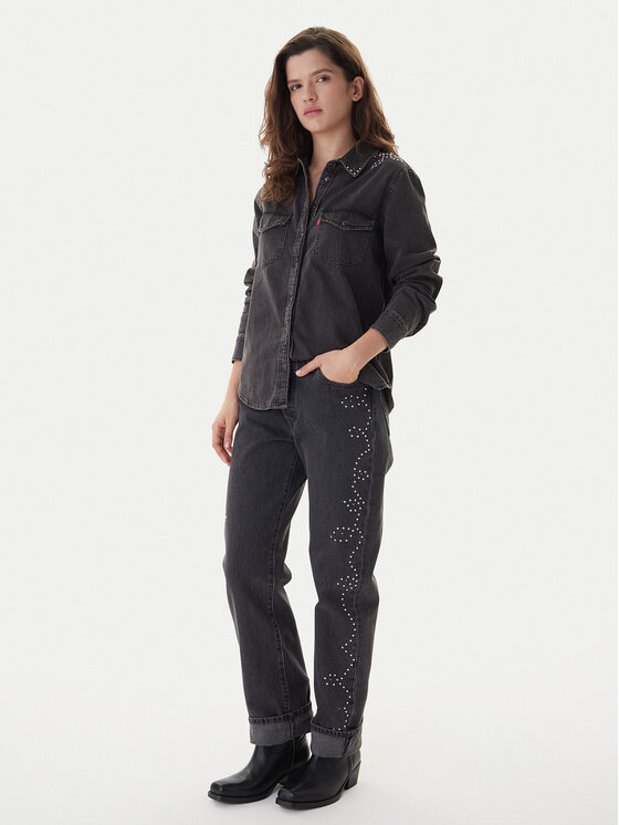 Levi's® Levi's® džínsová košeľa Western 16786-0108 Čierna Regular Fit