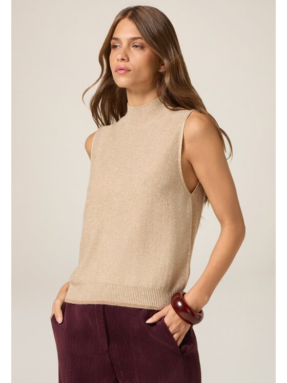 Oltre Oltre Cardigan M323J005063N012 Oro Slim Fit