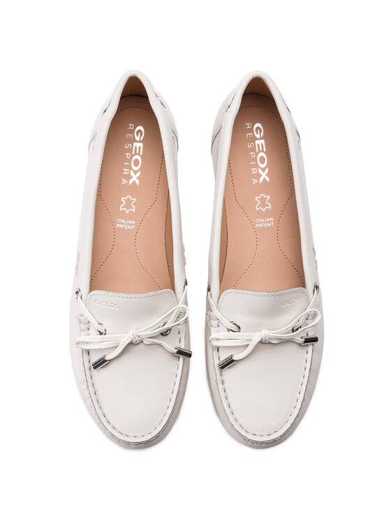 Geox Geox Mokasíny D Vega Moc B D92DNB 043BC C1002 Biela