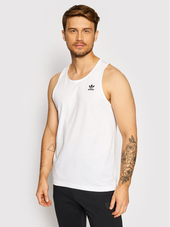 adidas Tank top adicolor Essentials Trefoil H35497 BiaÅy Regular Fit â¢ Modivo.pl
