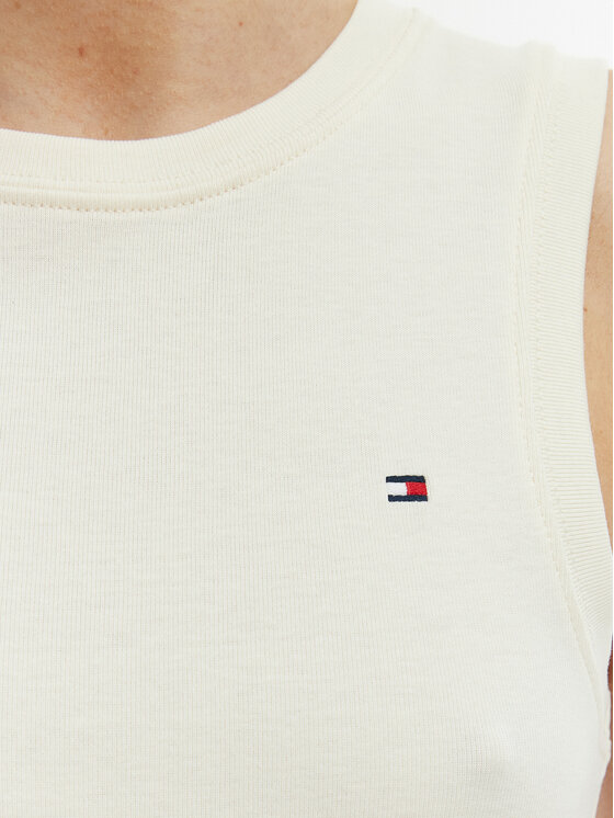 Tommy Hilfiger Tommy Hilfiger Τοπ WW0WW47806 Μπεζ Slim Fit