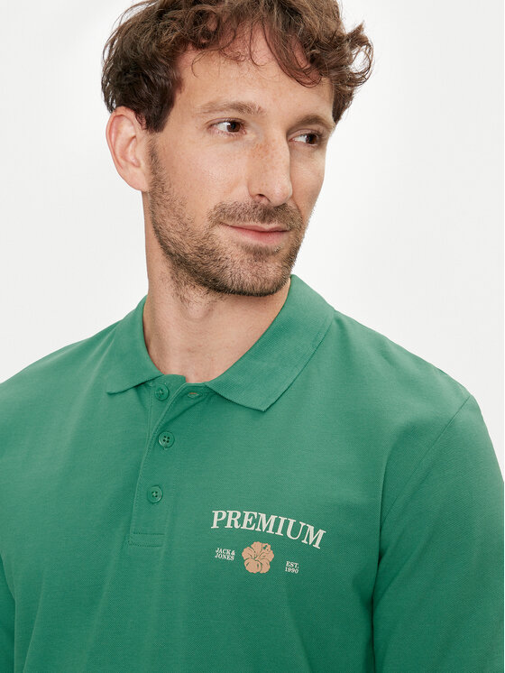 Jack&Jones Jack&Jones Polo Jprblaalfie 12259678 Πράσινο Regular Fit