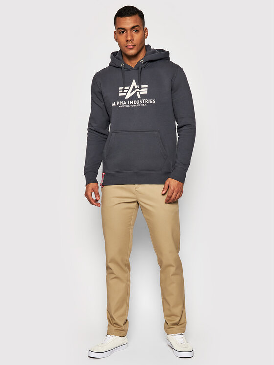 Alpha Industries Alpha Industries Bluza Basic 178312 Szary Regular Fit