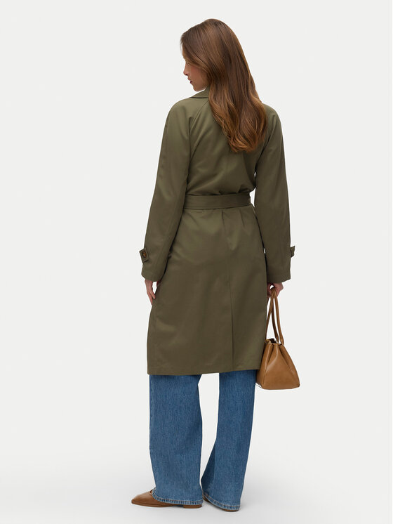 Vero Moda Vero Moda Trencz Lou 10257581 Zielony Regular Fit