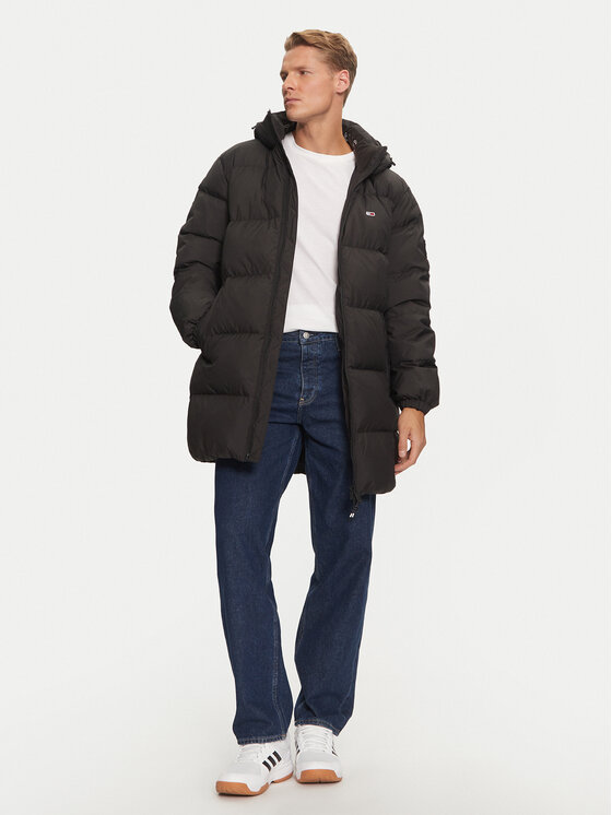 Tommy Jeans Tommy Jeans Pernata jakna Essential DM0DM20466 Crna Regular Fit