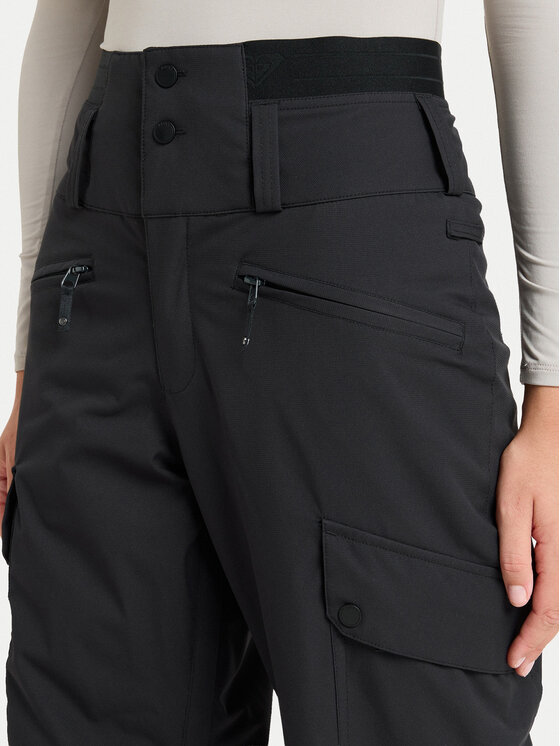 Roxy Roxy Сноуборд панталони Passive Lines ERJTP03293 Черен Regular Fit