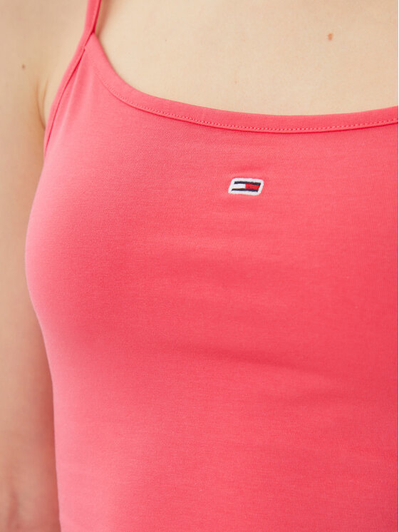 Tommy Jeans Tommy Jeans Top Essential DW0DW20675 Roza Slim Fit