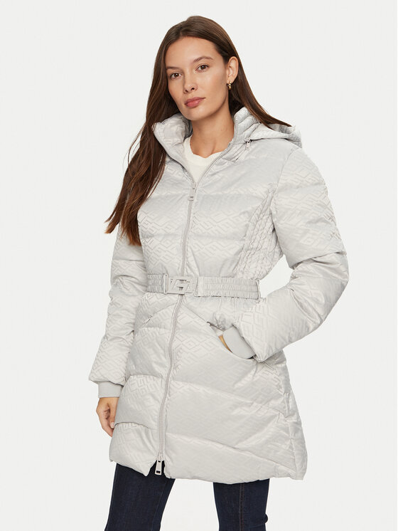 Guess Guess Geacă de iarnă Seline W4BL58 WGL72 Gri Regular Fit