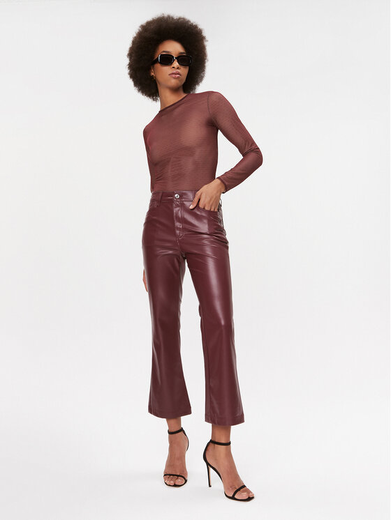 TWINSET TWINSET Body 232TT2480 Bordowy Slim Fit
