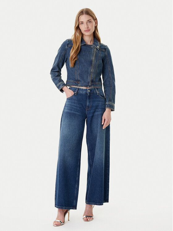 Morgan Morgan Jeansová bunda 252-GPERF Tmavomodrá Regular Fit