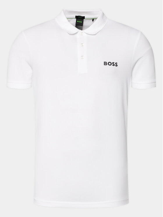 BOSS Boss Polo majica Paule 50512789 Bela Slim Fit
