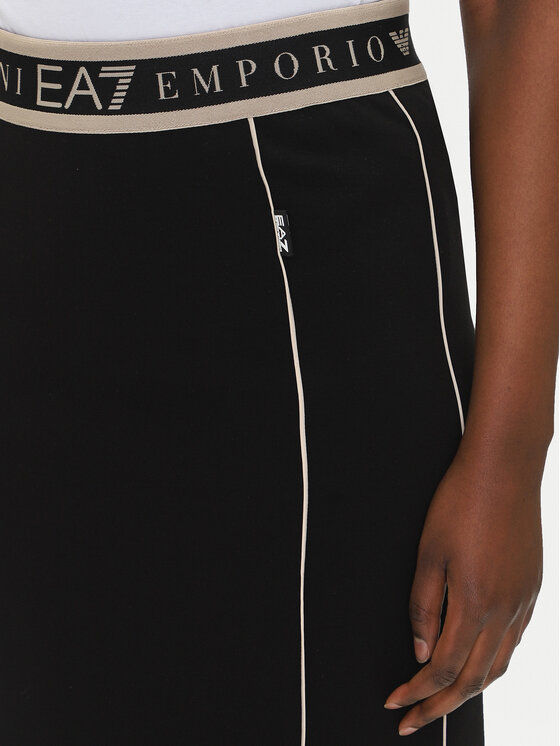 EA7 Emporio Armani EA7 Emporio Armani Midi sukně 7W000279 AF12501 UC001 Černá Regular Fit