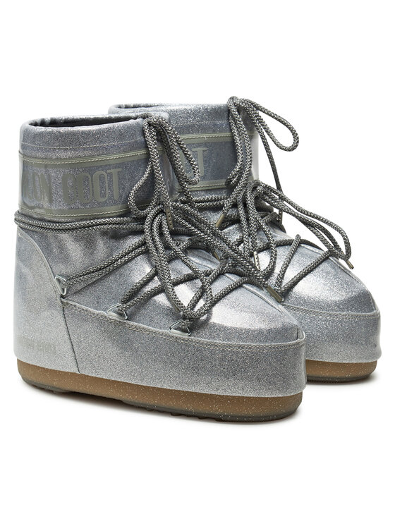Moon Boot Moon Boot Snehule Icon Low Glitter 80D1409440 Strieborná