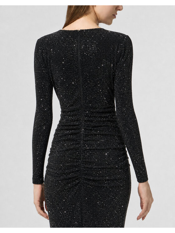 PHILIPP PLEIN PHILIPP PLEIN Večerní šaty 31073 Černá Fitted Fit