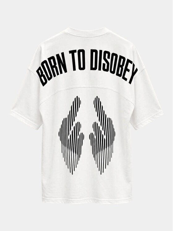 MADE BY SOCIETY MADE BY SOCIETY T-Shirt Maison Blanc - T17985 Biały Basic Fit
