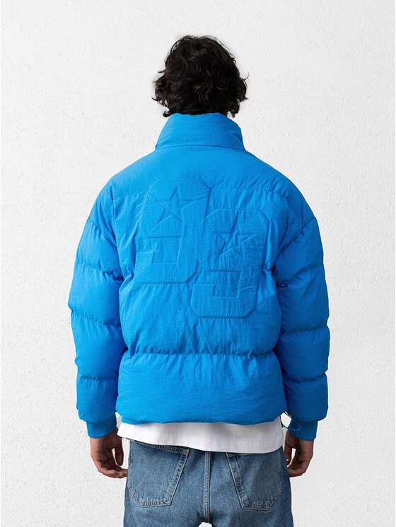 Jigga Wear Jigga Wear Kurtka puchowa Kurtka Puchowa Męska Niebieska Jigga Wear Star XXL Niebieski Regular Fit