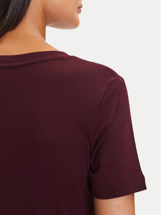 Tommy Hilfiger Tommy Hilfiger T-krekls New Cody WW0WW40584 Bordo Slim Fit
