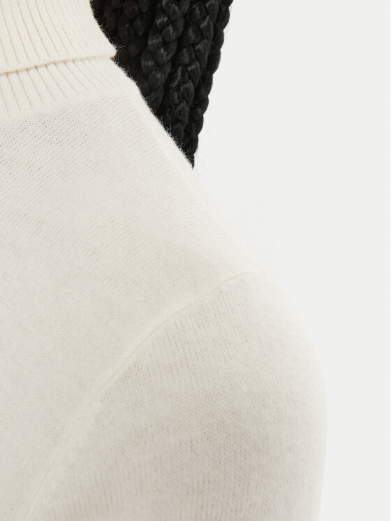 Tommy Jeans Tommy Jeans Rollkragenpullover Essential DW0DW19686 Écru Regular Fit