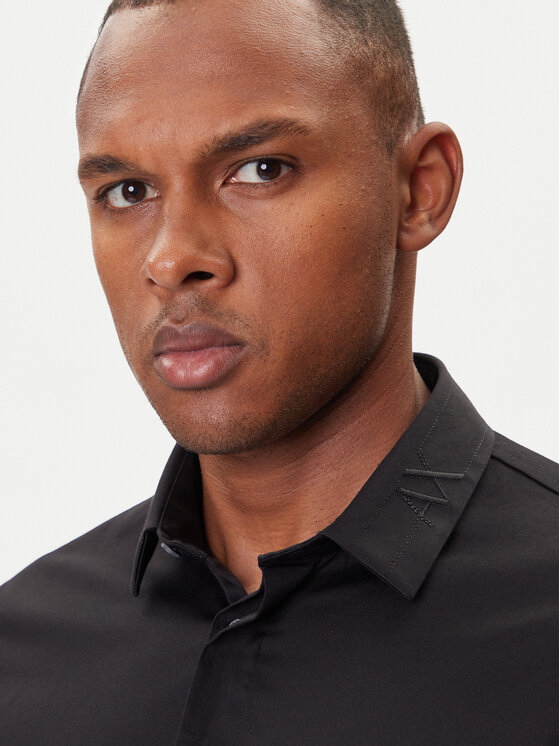 Armani Exchange Armani Exchange Camicia XM001867 AF10192 UC001 Nero Slim Fit