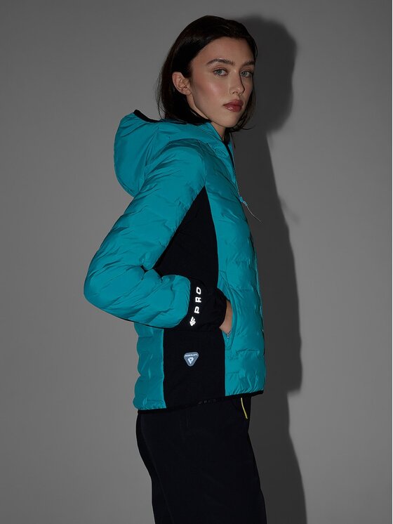4F 4F Outdoorová bunda 4FWSS26TDJAF0850-35S Tyrkysová Slim Fit